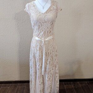 Candalite Petite Creme Long gown